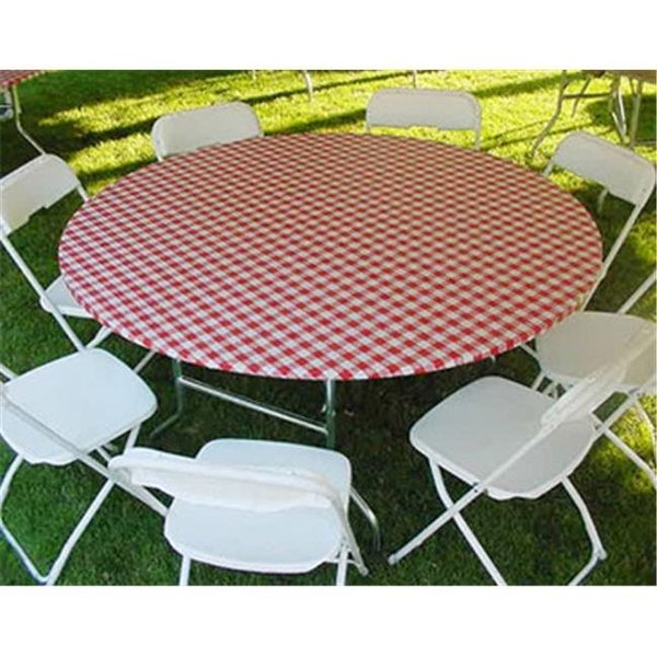 Kwik-Covers Kwik-Covers 48Pk-Rw 42-48 Inch Round Packaged Kwik-Cover- Red Gingham- Pack of 25 48PK-RW